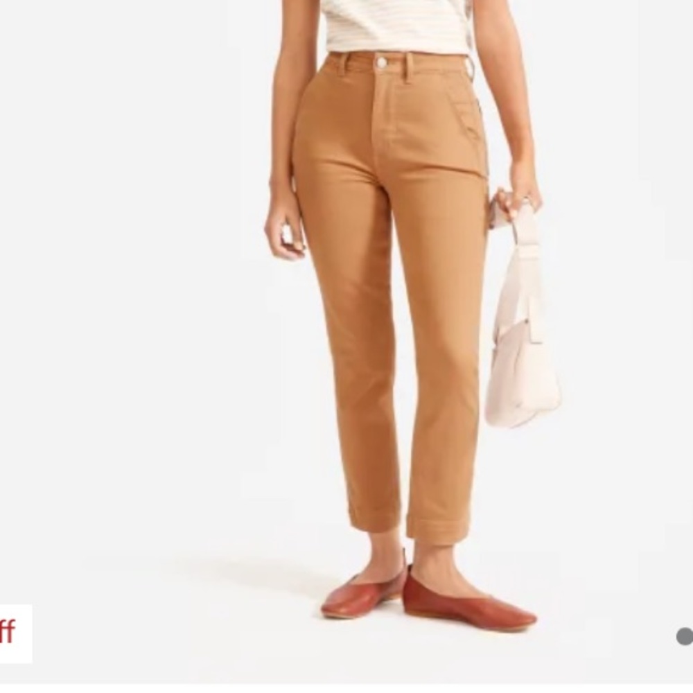 Everlane Slim Leg Crop in Tawny Brown EUC size 00